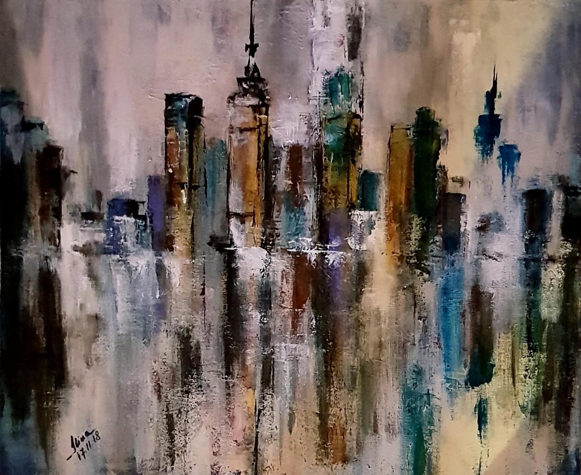 ArteDiAlina.com painting: modern jungle